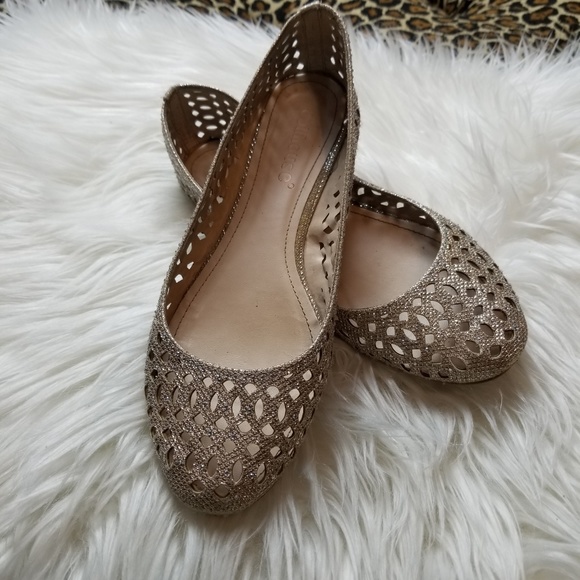 Dollhouse Shoes Dollhouse Perforated Sparkle Rhinestone Flats 7